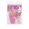 Pink multi-speed bullet vibrator in packaging labeled Shane's World Her Stimulator by CalExotics.