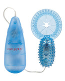 Shanes World His Stimulator Vibrating Cock Ring Blue with a multi-speed vibrating bullet for pleasure.