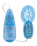 Shanes World His Stimulator Vibrating Cock Ring Blue for enhanced pleasure and performance with vibrating bullet and stretchy ring.