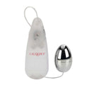 Pocket Exotics Vibrating Silver Egg with a sleek design and remote control by California Exotic.