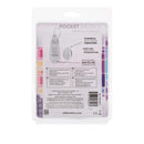 Pocket Exotics Vibrating Silver Egg packaging featuring powerful multi-speed vibrations and ergonomic controller.
