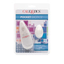 Pocket Exotics Egg Vibrator Ivory packaging with vibrating egg and controller details