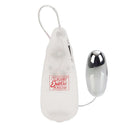 Slim Teardrop Bullet Vibrator Clear by California Exotic Novelties, compact and multi-speed for customizable pleasure.
