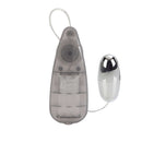 Slim Teardrop Bullet Vibrator Smoke remote control and bullet vibrator with sleek design.