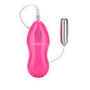 Ballistic Slimline Bullet Vibrator Pink with controller, compact and versatile toy for targeted stimulation.