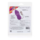 Ballistic Bullet Mini Vibrator with Purple Power Control packaging featuring a purple bullet and control button.