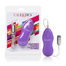 Ballistic Bullet Mini Vibrator with Purple Power Control displayed in packaging with ergonomic controller.