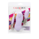 Twin Pleasure Pak Bullet Vibrators Purple packaging featuring two bullets and controller for enhanced pleasure.