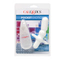 Pocket Exotics Anal T Vibrating Butt Plug Ivory in packaging with multi-speed control for enhanced enjoyment.