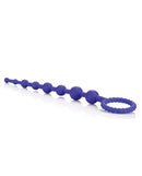 Booty Call X-10 Anal Beads Purple, a flexible silicone bead set for smooth, controlled stimulation.