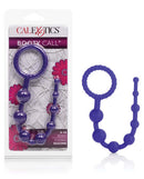Booty Call X-10 Anal Beads Purple set with flexible silicone beads and ergonomic design for comfortable stimulation.