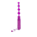Waterproof Vibrating Pleasure Beads Purple product image featuring flexible stimulation design.