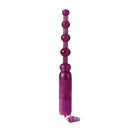 Waterproof Vibrating Pleasure Beads Purple showcasing flexible stimulation features for all users.