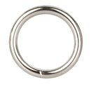 Silver Cock Ring Medium, a sleek metal enhancer designed for enhanced pleasure and sensitivity.