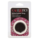 Rubber Ring White Medium by California Exotic Novelties in packaging
