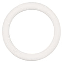 White rubber erection enhancer ring by California Exotic Novelties, medium size, made from durable Thermoplastic Rubber (TPR).
