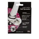 Large Leather Ball Spreader packaging showing its adjustable design and durable materials for enhanced support.