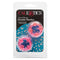 Island Rings Double Stacker Pink, stretchy and comfortable double support rings with stimulating beads in packaging.