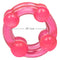 Pink Island Rings Double Stacker with beads, .75 inches diameter for support and stimulation