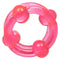 Pink double stacker ring with smooth contours and stimulating beads for enhanced support and pleasure.