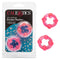 Island Rings Double Stacker Pink - Stretchy and Comfortable Support Rings for Enhanced Stimulation