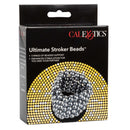 Ultimate Stroker Beads packaging displaying Erection Enhancement Ring with 5 rows of smooth stimulating beads for intense pleasure.