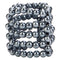 Ultimate Stroker Beads - Erection Enhancement Ring with 5 Rows of Stimulating Silver Beads for Intense Pleasure and Stimulation.