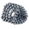 Ultimate Stroker Beads Erection Enhancement Ring with 5 rows of smooth silver beads for intensified pleasure and stimulation.