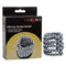 Ultimate Stroker Beads Erection Enhancement Ring with 5 rows of Beads shown in packaging by California Exotic Novelties