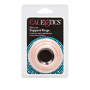 Silicone Support Rings Ivory 3 Piece Set in packaging, featuring stretchy, comfortable, thick, and durable design.