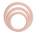Silicone Support Rings Ivory 3 Piece Set showing three flexible silicone rings for customized fit.