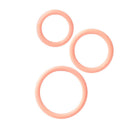 Silicone Support Rings Ivory 3 Piece Set featuring three flexible rings for customized fit and enhanced comfort.