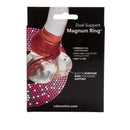 Dual Support Magnum Ring Red packaging featuring vibrant design and product details for enhanced pleasure.