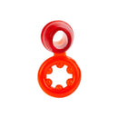 Dual Support Magnum Ring Red, a red erection-enhancing support ring designed for stability and comfort.