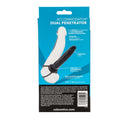 Accomodator Dual Penetrator Black packaging showing dual penetration design for enhanced pleasure.