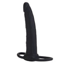Silicone Love Rider Dual Penetrator Black for enhanced pleasure and intimacy in couples.