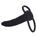 Silicone Love Rider Dual Penetrator Black showcasing its dual-ended design for enhanced pleasure.