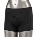 Her Royal Harness Boxer Brief Small/Medium in black, featuring a classic strap-on harness design.