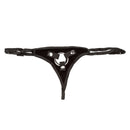 Her Royal Harness The Princess Adjustable Harness Black, featuring a stylish design with a soft, padded lining and secure fit.
