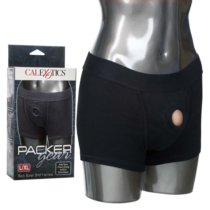 PACKER GEAR BLACK BOXER HARNESS L/XL-0