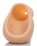 Packer Gear STP Silicone Packer Ivory with natural look and hollow shaft for stand-to-pee functionality.