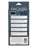 Packer Gear Ultra Soft Silicone STP Packer Tan packaging detailing features and specifications