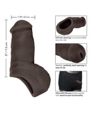Packer Gear Ultra Soft Silicone STP Packer Black showing full-size opening and realistic design for ease of use.