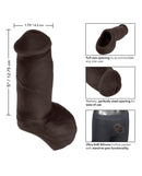 Packer Gear 5 Inch Ultra Soft Silicone STP Packer Black image showcasing its realistic design and stand-to-pee functionality.