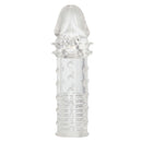 Apollo Extender Penis Extension Clear flexible sleeve designed for enhanced length and girth with added texture.