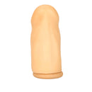 Smooth Latex Extension Cock Head 3 inch, flexible penis extension with a smooth, natural-looking head.