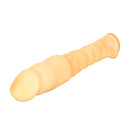 Smooth Latex Extension Cock Head 3 inch designed for enhanced pleasure and added length, shown in natural skin tone.