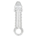 Ultimate Stud Extender Clear designed for enhanced size and stimulation with textured surface and supportive control.