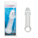 Ultimate Stud Extender Clear packaging featuring a transparent sleeve designed for enhanced size and stimulation.