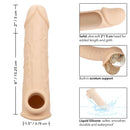 Performance Maxx Life Like 8-inch penis extension with hollow design, scrotum support, and ultra-soft silicone material for added pleasure.